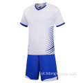 Wholesale jersey de futebol barato conjunto uniforme de futebol cheio